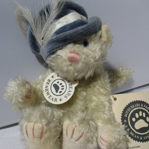 Vintage Tiny Small Boyds Bear Teddy with Blue Hat Boris Berriman - Picture 1 of 7